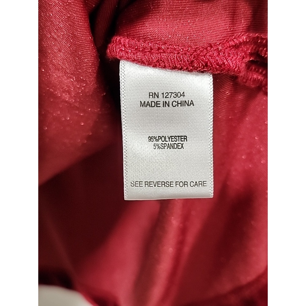 John‎ Mark NWT Blouse Womens 2X Red, Sleeveless Velvety Top, Soft Stretchy - Picture 4 of 8